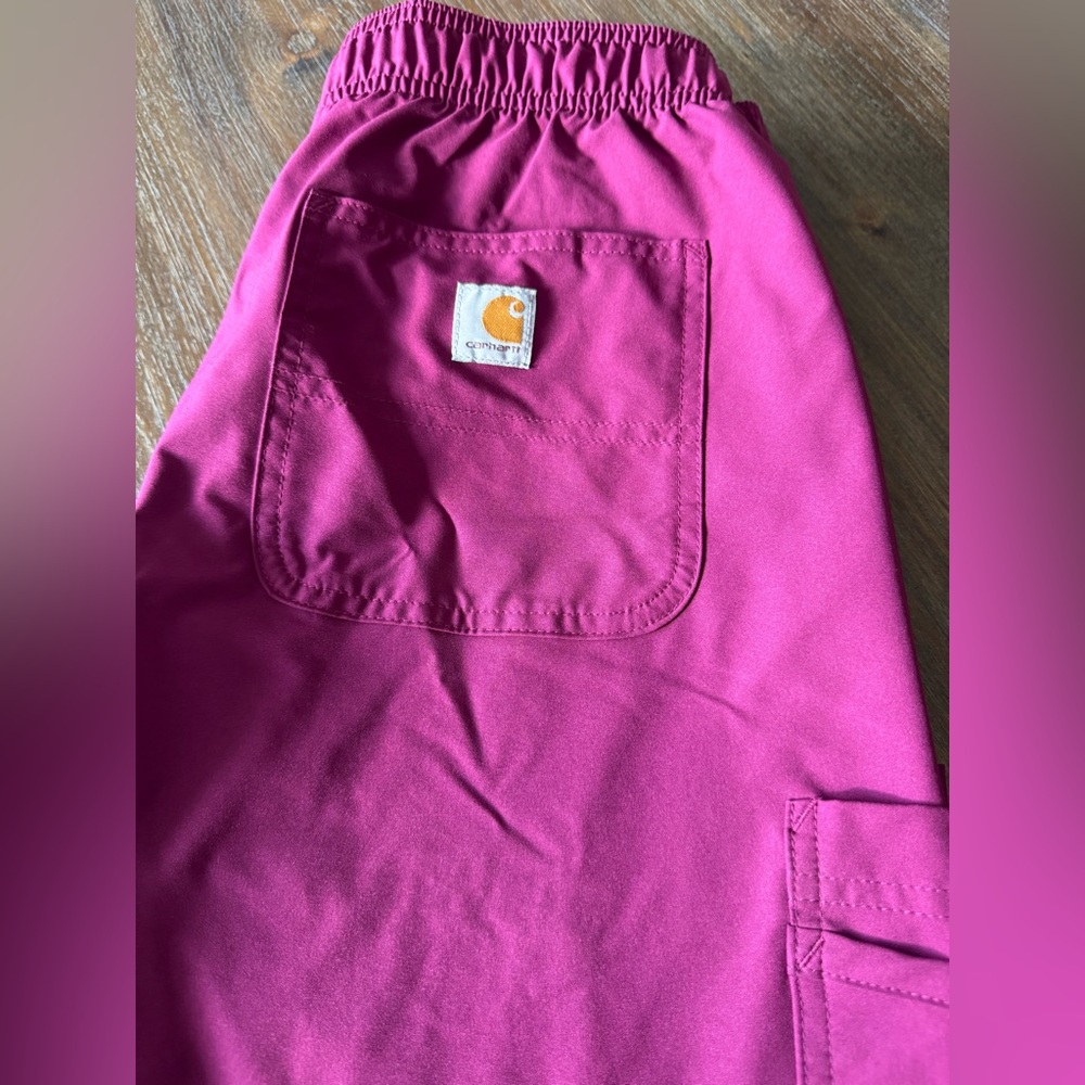 Carhartt Force Rugged Flex Burgundy Utility Uniform Workwear Pants NWT XS - Picture 6 of 6